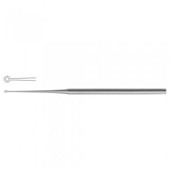 Buck Ear Curette Fig. 000 - Straight - Blunt Stainless Steel, 17 cm - 6 3/4" 